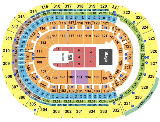 Amerant Bank Arena Seating Chart: Endstage 8