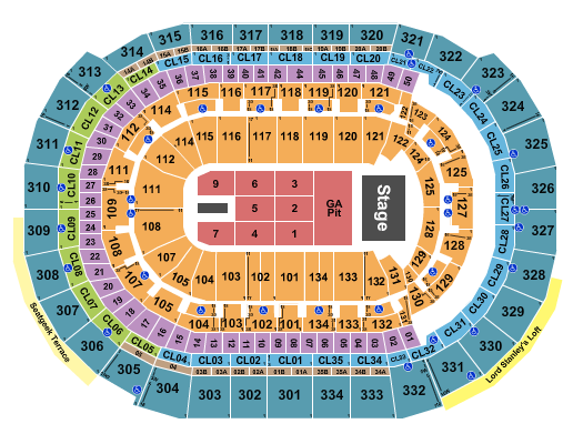 Amerant Bank Arena Seating Chart: Endstage GA Pit 3