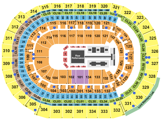 Amerant Bank Arena Seating Chart: Gold Over America Tour