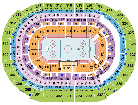 Amerant Bank Arena Seating Chart: Hockey