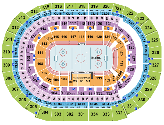 Amerant Bank Arena Seating Chart: Hockey