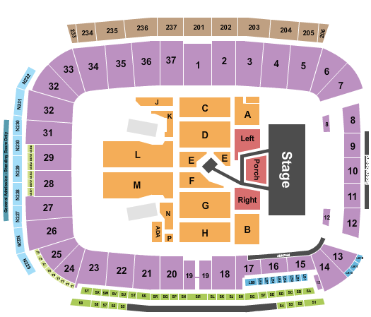America First Field Seating Chart: Noah Kahan
