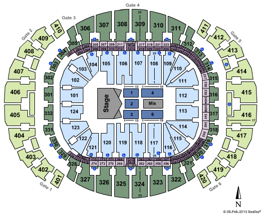 American Airlines Arena Seating Chart