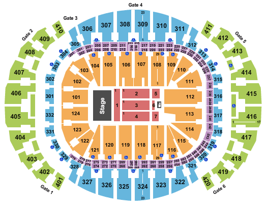 FTX Arena Seating Chart: Andrea Bocelli
