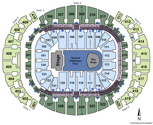American Airlines Arena Seating Chart