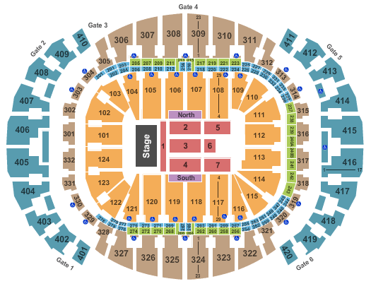 AmericanAirlines Arena Map