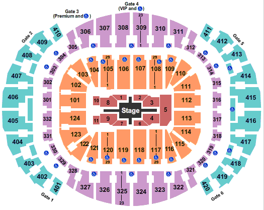 AmericanAirlines Arena Map