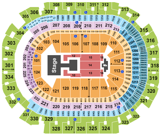 American Airlines Center Seating Chart: Aespa