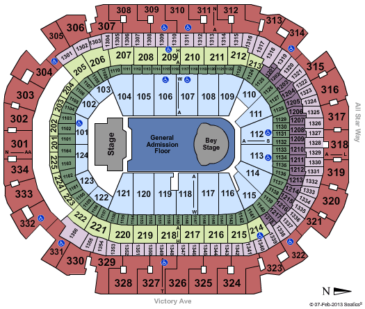 American Airlines Center Seating Chart