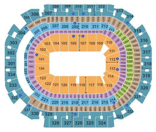 American Airlines Center Seating Chart: Circus