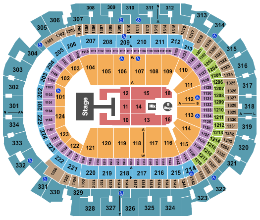 American Airlines Center Seating Chart: Disney Descendants