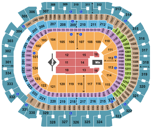American Airlines Center Seating Chart: J. Cole