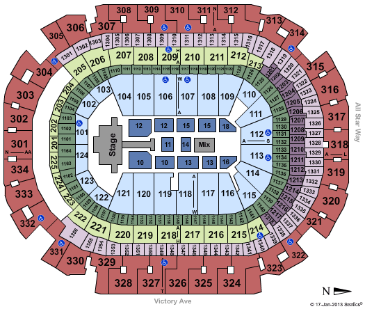 American Airlines Center Seating Chart