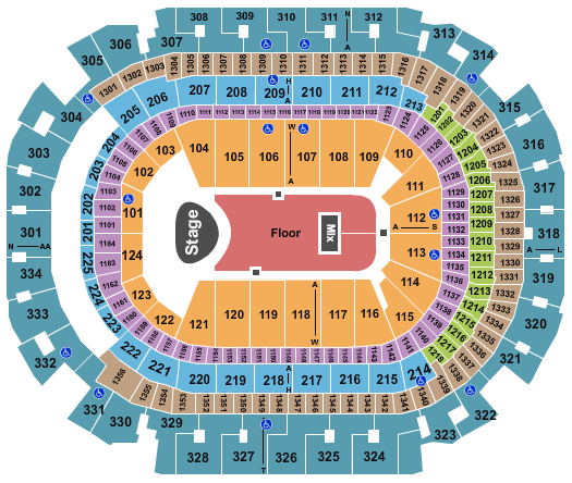American Airlines Center Seating Chart: Kacey Musgraves