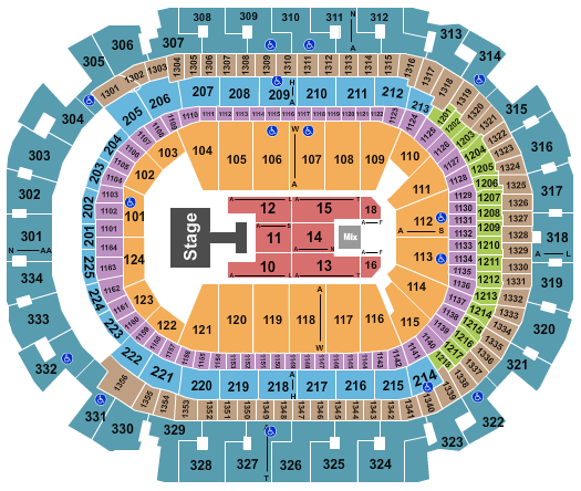 American Airlines Center Seating Chart: Karan Aujla