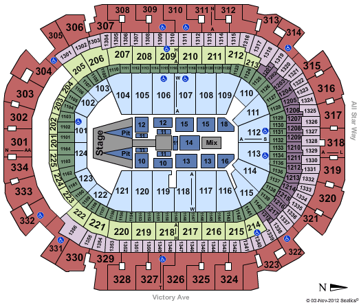 American Airlines Center Seating Chart