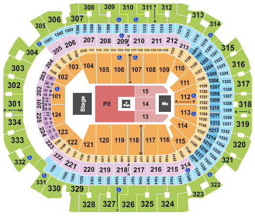 American Airlines Center Seating Chart: Nine Inch Nails