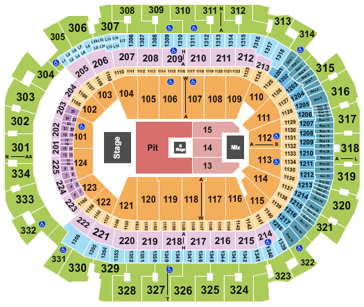 American Airlines Center Seating Chart: Nine Inch Nails