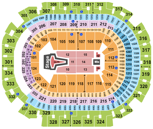 American Airlines Center Seating Chart: Phil Wickham