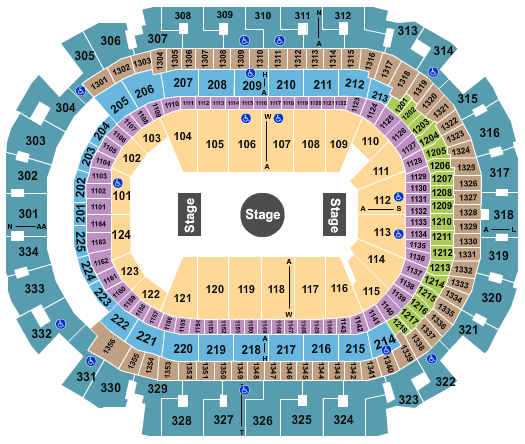 American Airlines Center Seating Chart: Ringling Bros Circus
