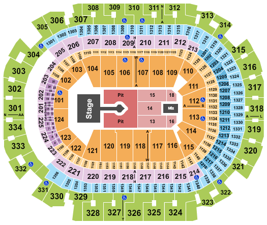 American Airlines Center Seating Chart: Sabrina Carpenter