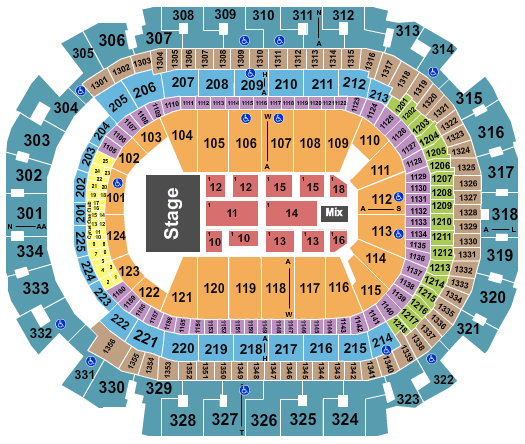 American Airlines Center Map