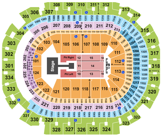 American Airlines Center Seating Chart: Sombr