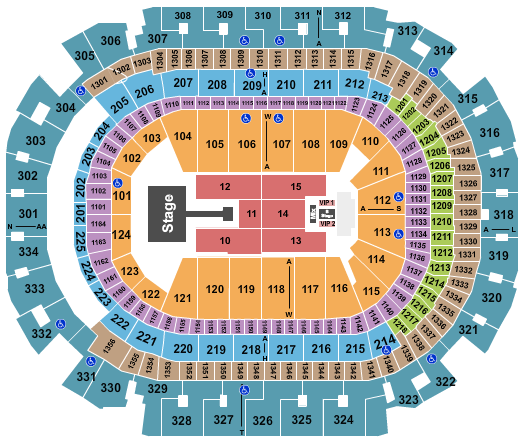 American Airlines Center Seating Chart: Summer Walker