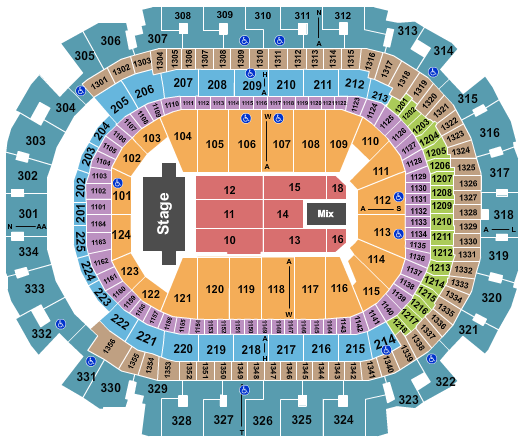 American Airlines Center Seating Chart: TSO