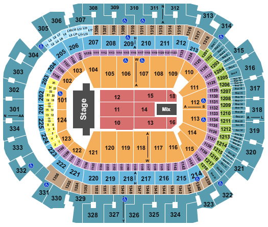 American Airlines Center Seating Chart: TSO