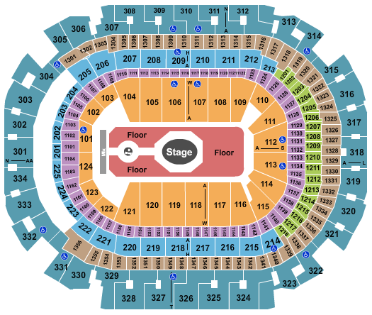 American Airlines Center Seating Chart: Tame Impala