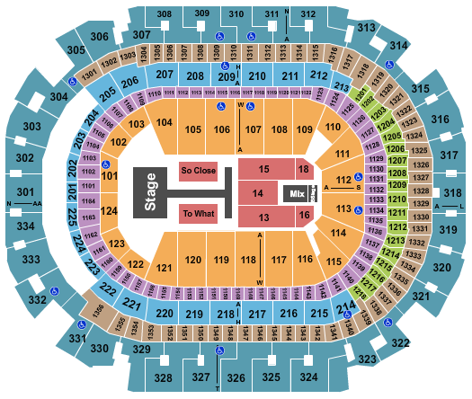 American Airlines Center Seating Chart: Tate McRae