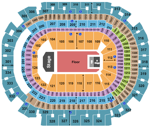 American Airlines Center Seating Chart: Tyler The Creator