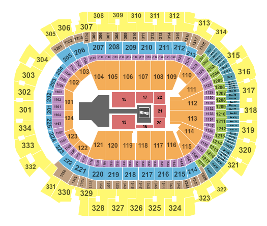 American Airlines Center Seating Chart: WWE2