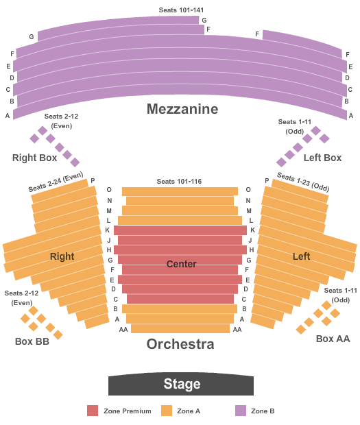 American Airlines Theatre Map