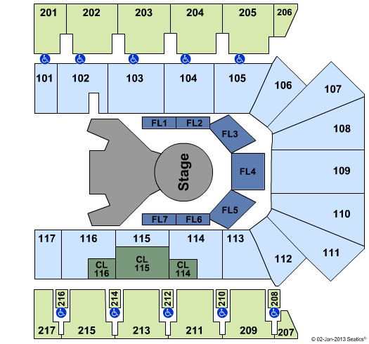 American Bank Center Seating Chart