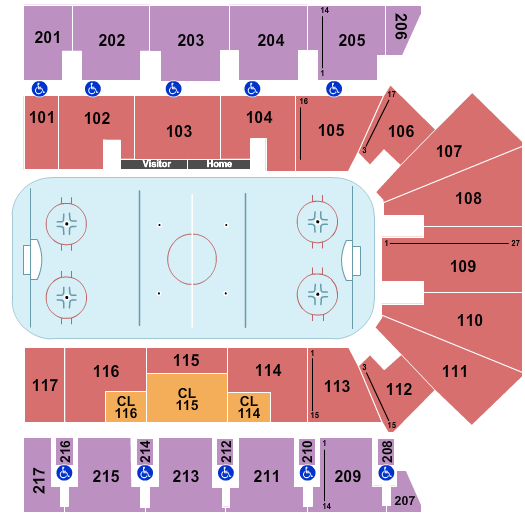 Jeff Dunham Tickets Seating Chart American Bank Center Hockey 1