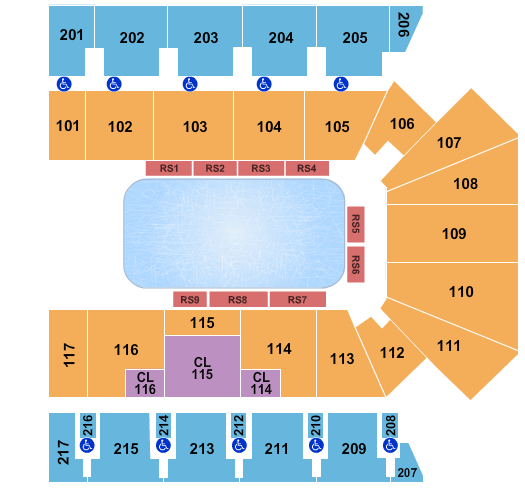 American Bank Center Seating Chart: Disney On Ice - Frozen