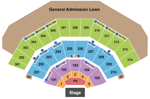 American Family Insurance Amphitheater Seating Chart: Endstage Pit