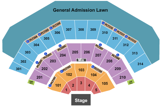 American Family Insurance Amphitheater Seating Chart: Endstage