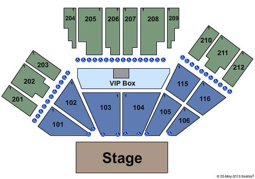 America's Cup Pavilion Seating Chart