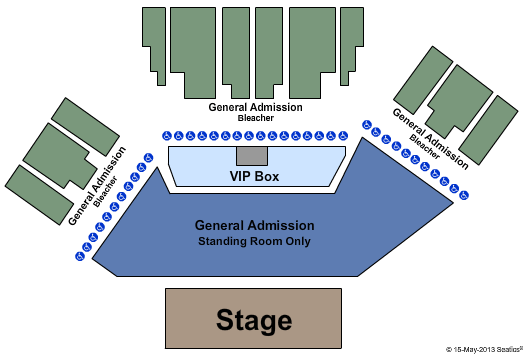 America's Cup Pavilion Seating Map