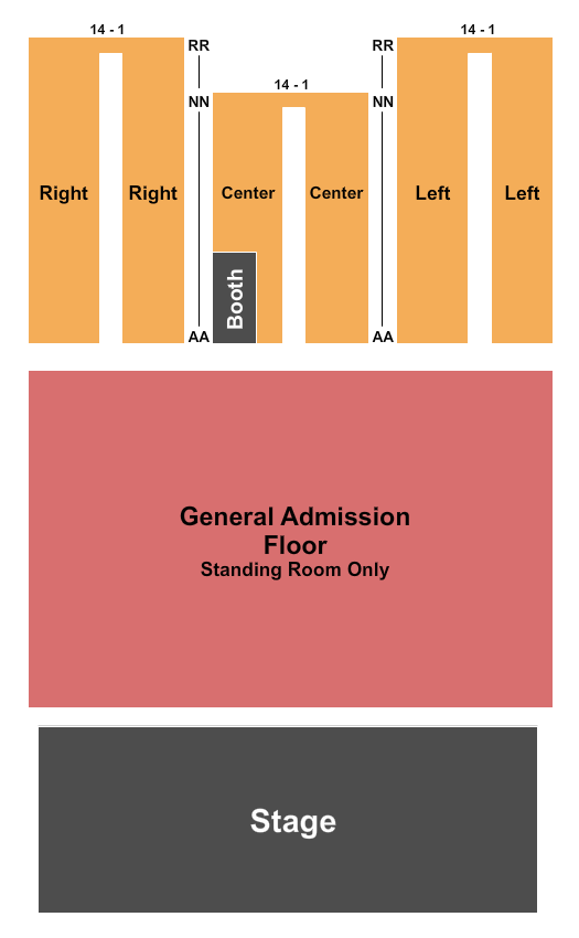 Star Pavilion at Ameristar Casino and Hotel - Kansas City Seating Chart: Endstage GA Flr