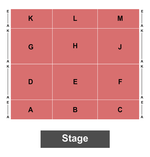 Ameristar Casino & Hotel - Saint Charles Seating Chart: Endstage 3