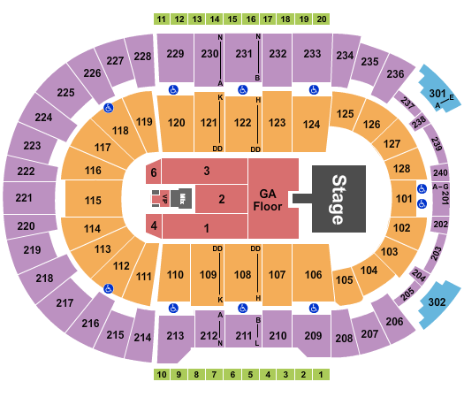 Amica Mutual Pavilion Seating Chart: Late Night Madness