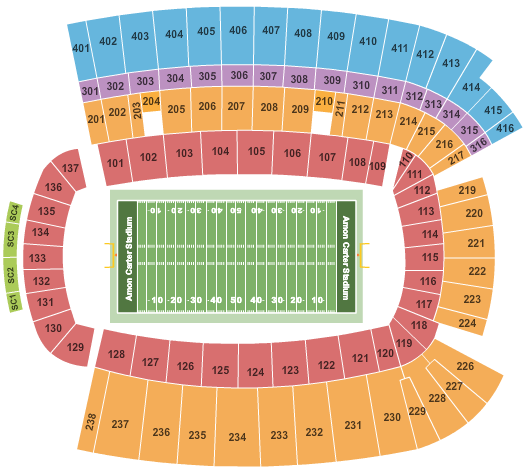 Darrell K Royal Texas Memorial Stadium Seating Chart