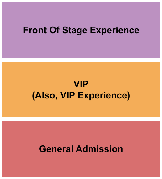 Amphitheater At Quarry Park Seating Chart: GA/VIP/Front Stage