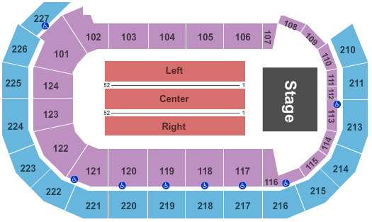 AMSOIL Arena At DECC Seating Chart: End Stage