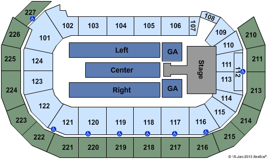 AMSOIL Arena Seating Chart