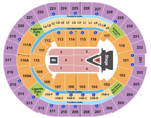 Kia Center Seating Chart: Aerosmith